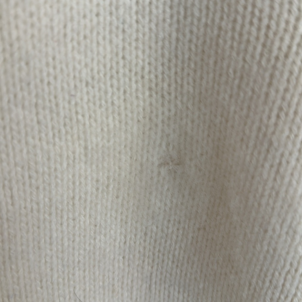 Zadig & Voltaire Malta Amour Cream Blue Varsity Wool Crewneck Sweater Size Large - Picture 10 of 10